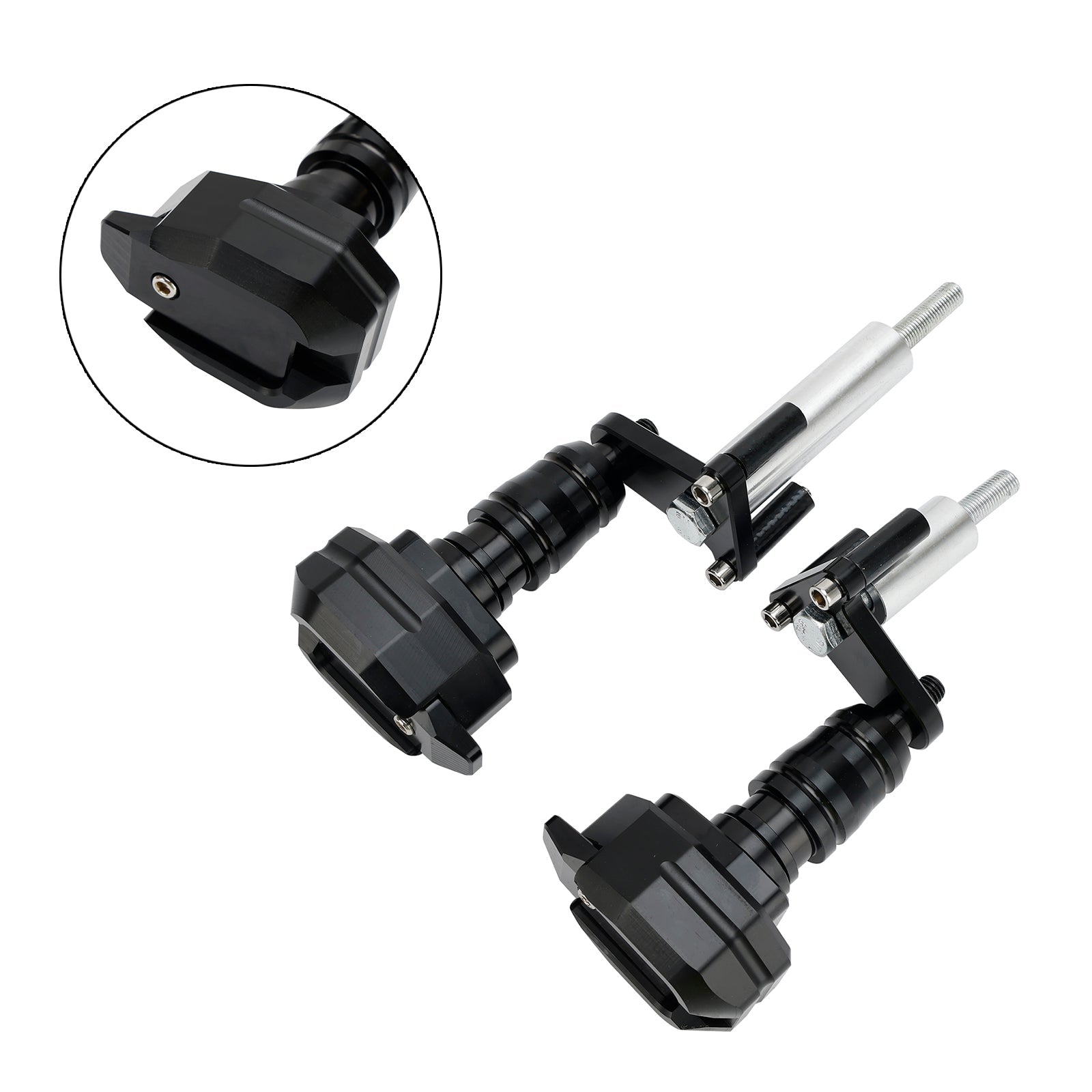 Kawasaki Ninja 400 Z400 2018-2023 Slider protezione bobina alluminio nero