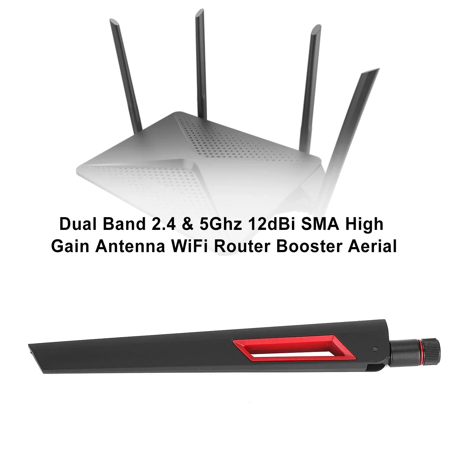 12DBI 2,4 g 5G 5,8 g kaksinkertainen nauha-antenni SMA-liitin/RP-SMA WiFi-reitittimen antenni