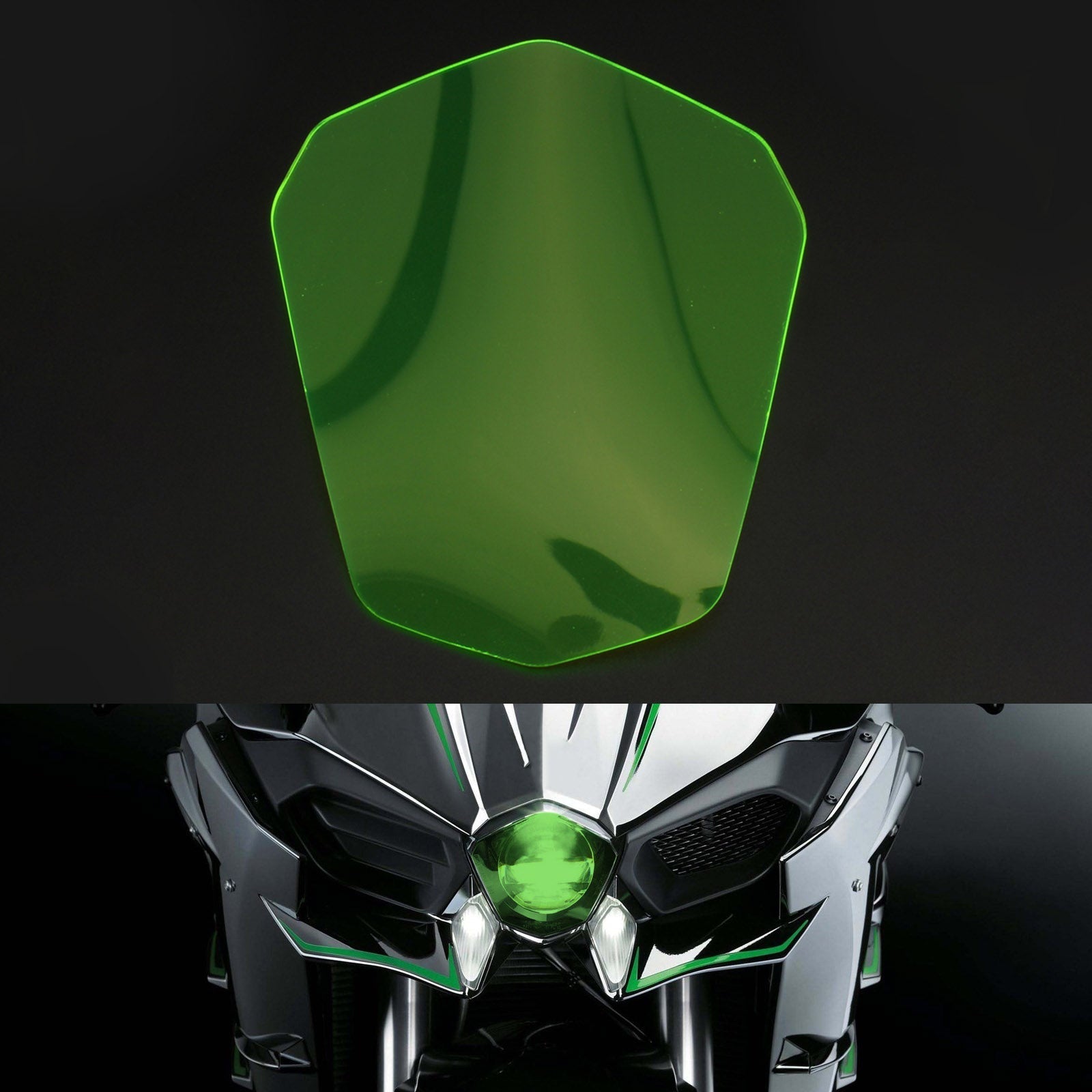 Ochronna pokrywka przednich obiektywów reflektorów odpowiednia dla Kawasaki H2R H2R 2015-2019 Ogólny dym