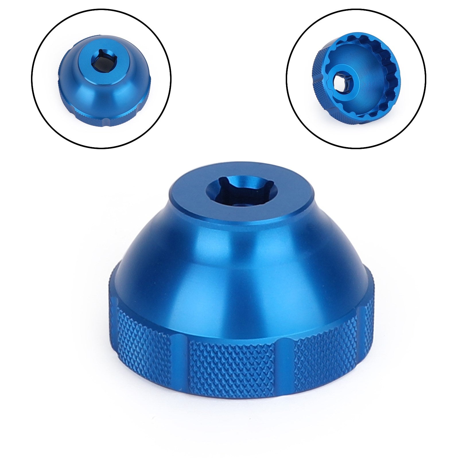 BBT-69.2 16-zarezna 44 mm 3/8" Orodje za zunanji gonilni ležaj Drive črno/modro