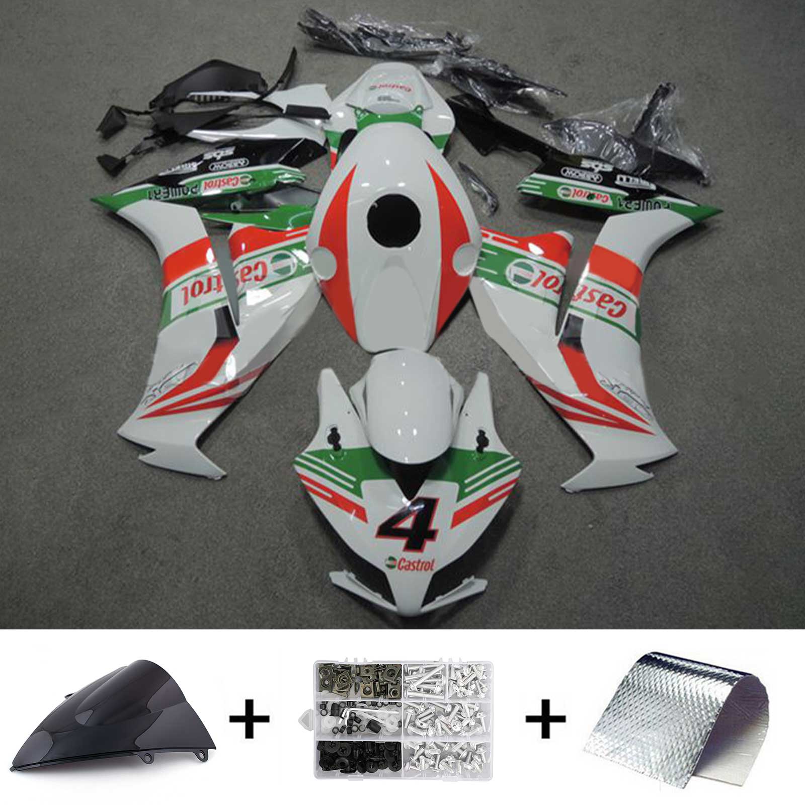 Amotopart Honda CBR1000RR 2012-2016 ABS muovinen korin suojasarja