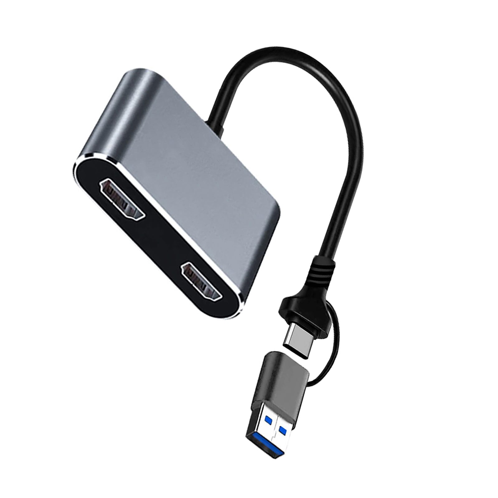 Rozszerzenie wyświetlacza konwertera USB3.0 typu C na podwójny HD 1080P dla tego samego ekranu laptopa