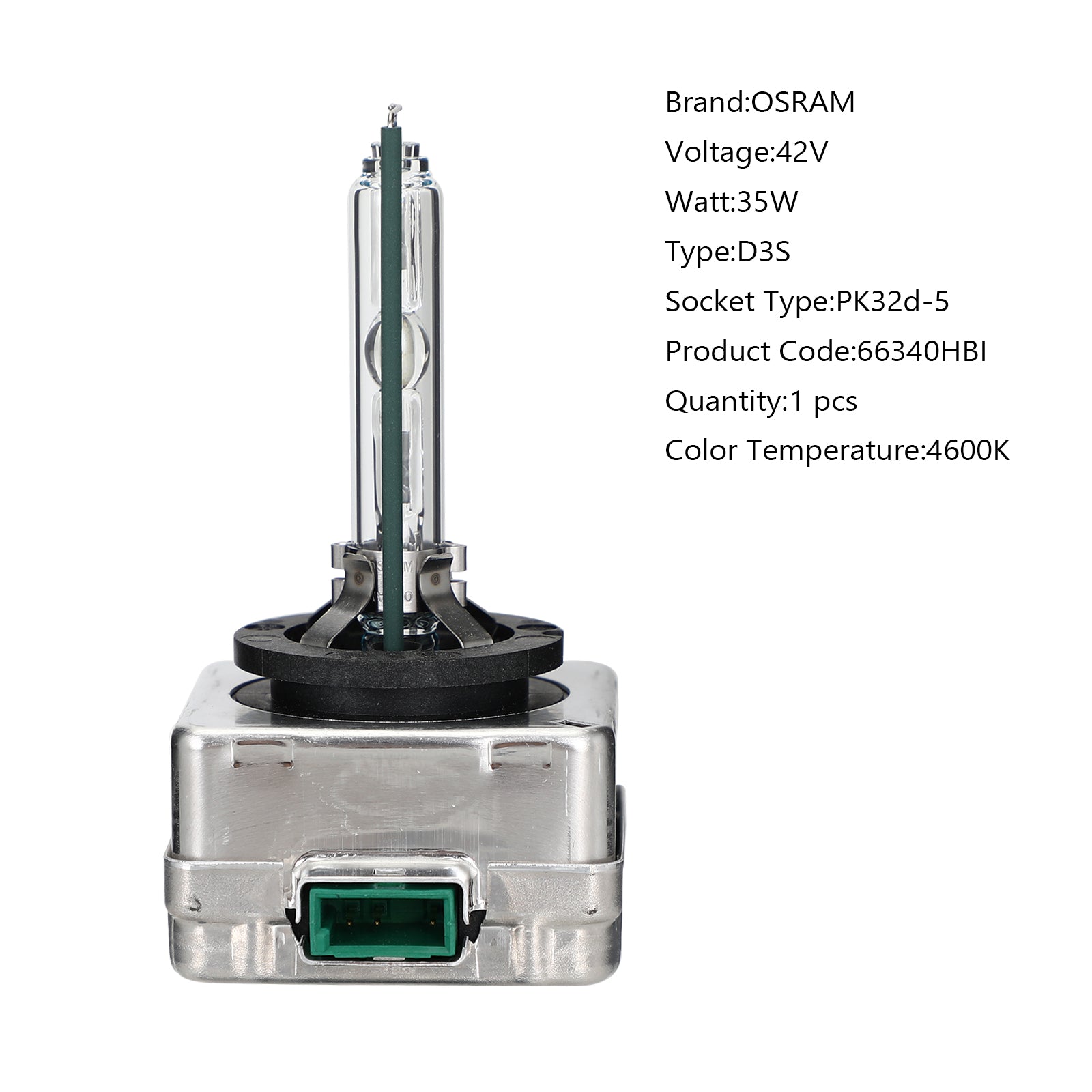 D3S pour OSRAM Original Xenarc HID voiture/camion phare lampe lumière 42V35W 66340HBI générique