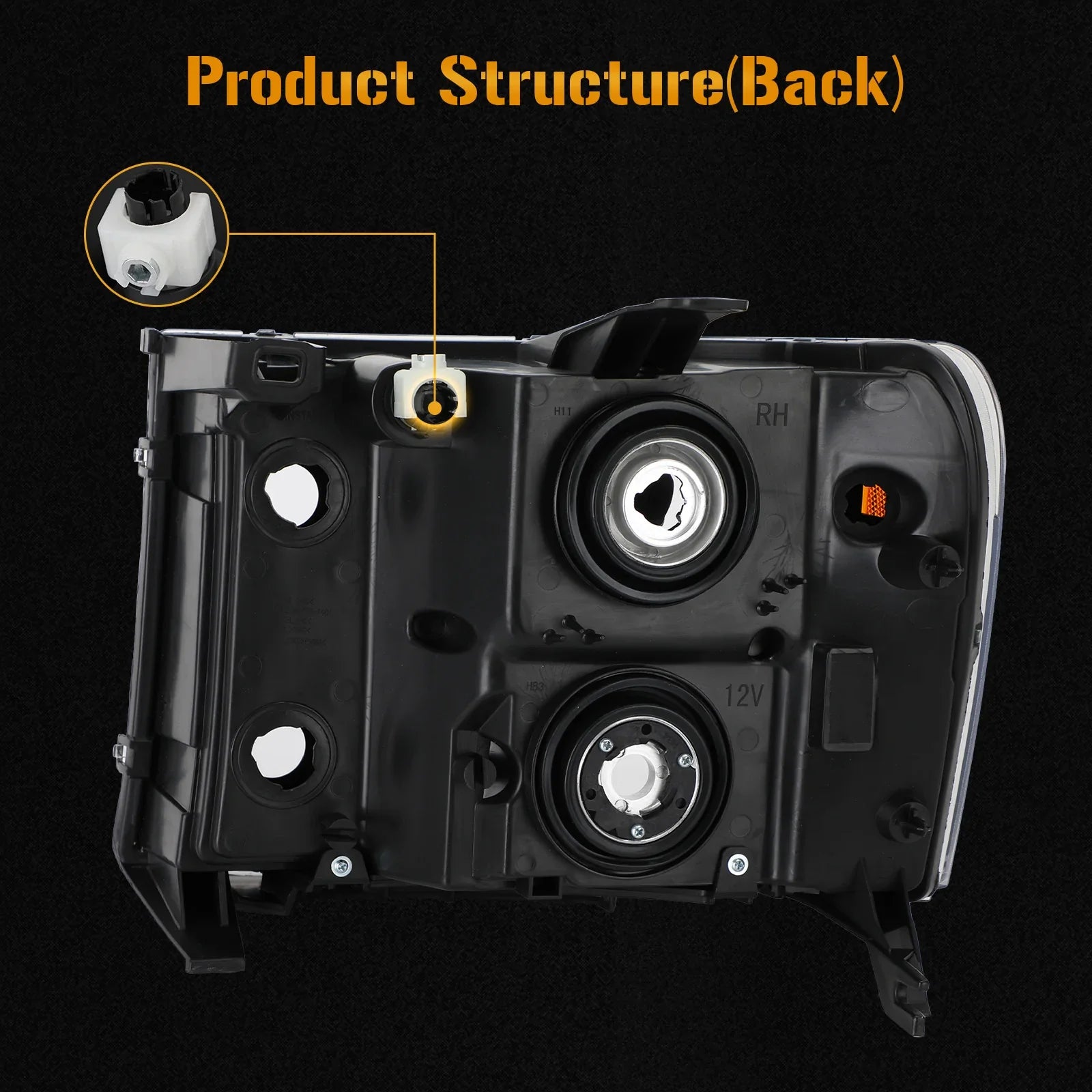 GMC Sierra 1500 2500HD 3500HD 2007-2014 Zestaw bocznych reflektorów/lampy