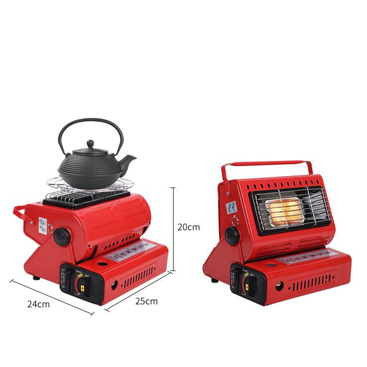 Chauffage d'urgence au butane pour camping en plein air, source de chaleur double cohérente, outils de survie, peut être utilisé pour caravane ou tente