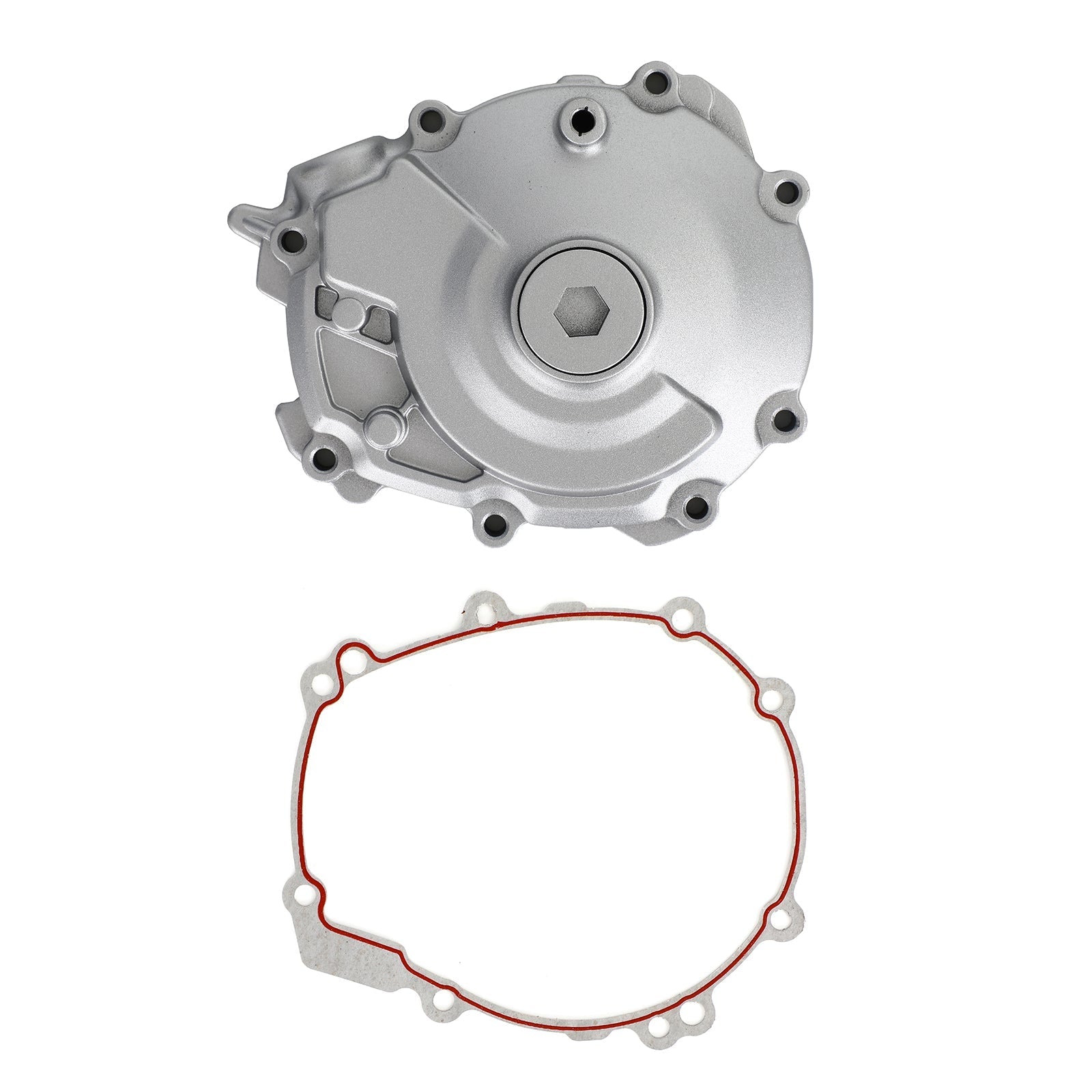 Zilverkleurige linker motorbehuizing crankbehuizing voor YAMAHA YZF R1 15-19 Generiek