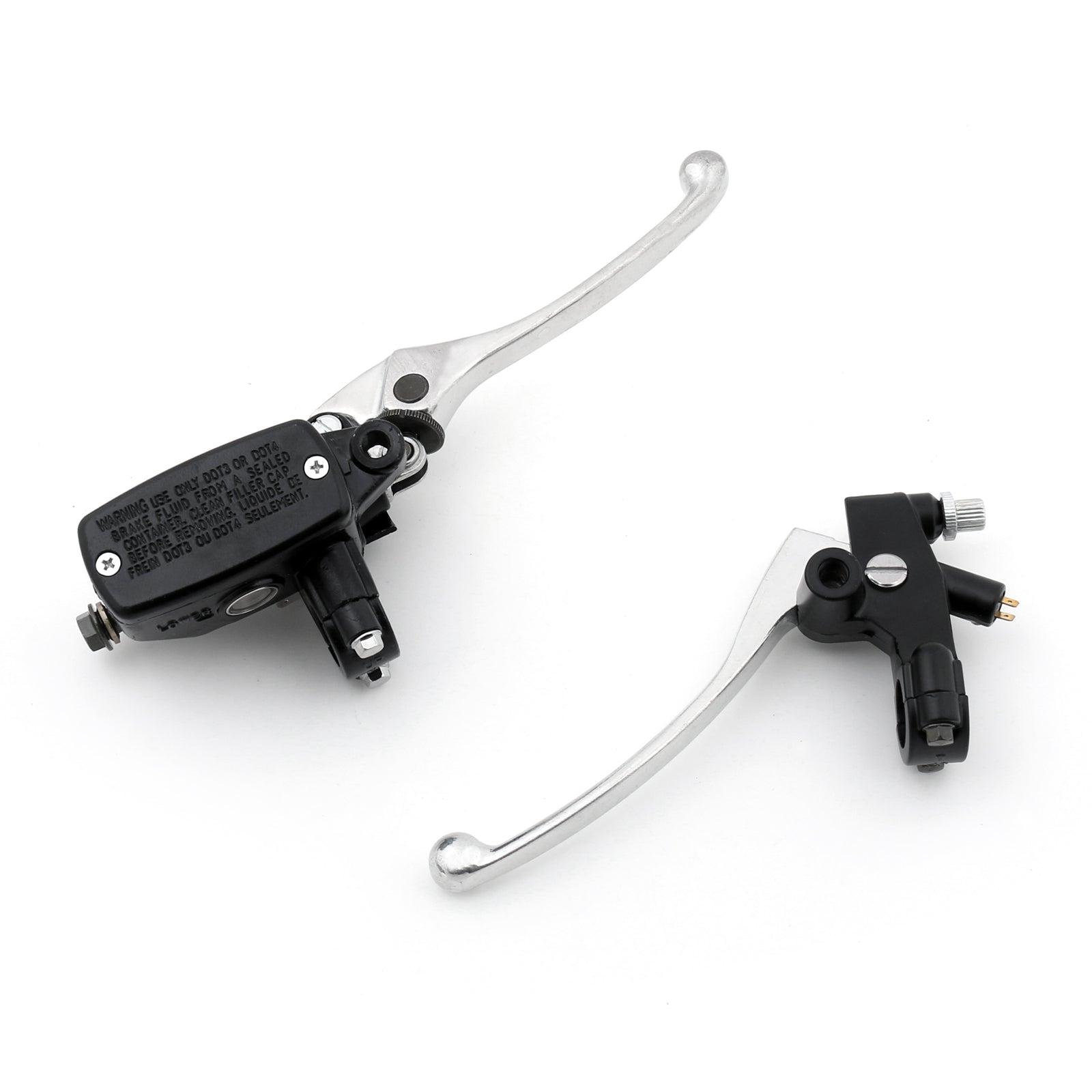 Manubrio da 7/8'' Cromato Comando Manuale Serbatoio Freno Leve Frizione Motocicletta Generico