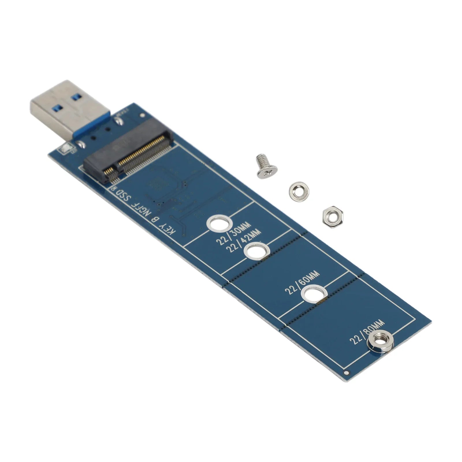 Adaptador M.2 a USB B Key M.2 SSD Adaptador Protocolo SATA para 2230 2242 2260 2280