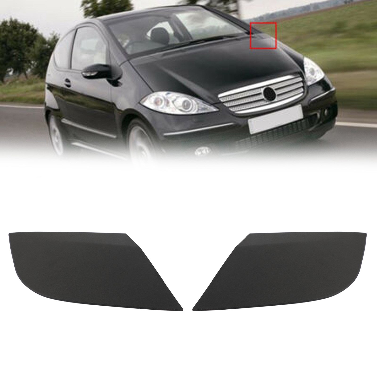 Tapa de drenaje de agua delantera izquierda y derecha A1698300375 A1698300275 para Mercedes Benz Clase B W245 genérico