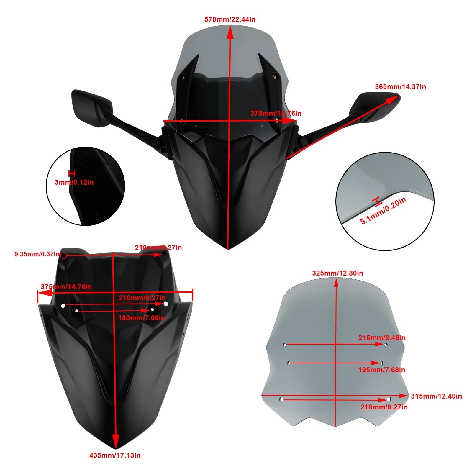 ABS MOTORCYCLE CARATTHE YAMAHA NMAX155 N-MAX 155 2021-2022