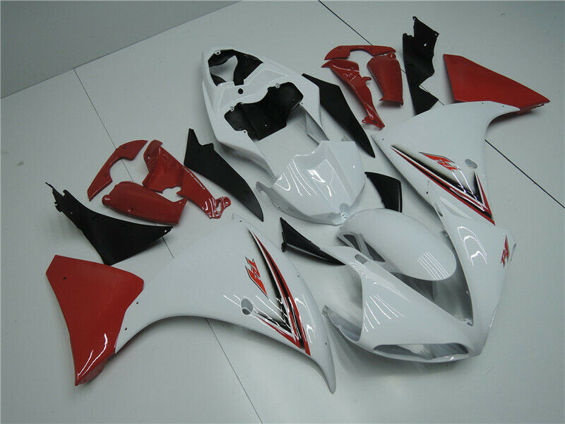 Amotopart Injectie ABS Plastic Kuip Geschikt voor Yamaha YZF R1 2009-2011 Rood Wit Generiek