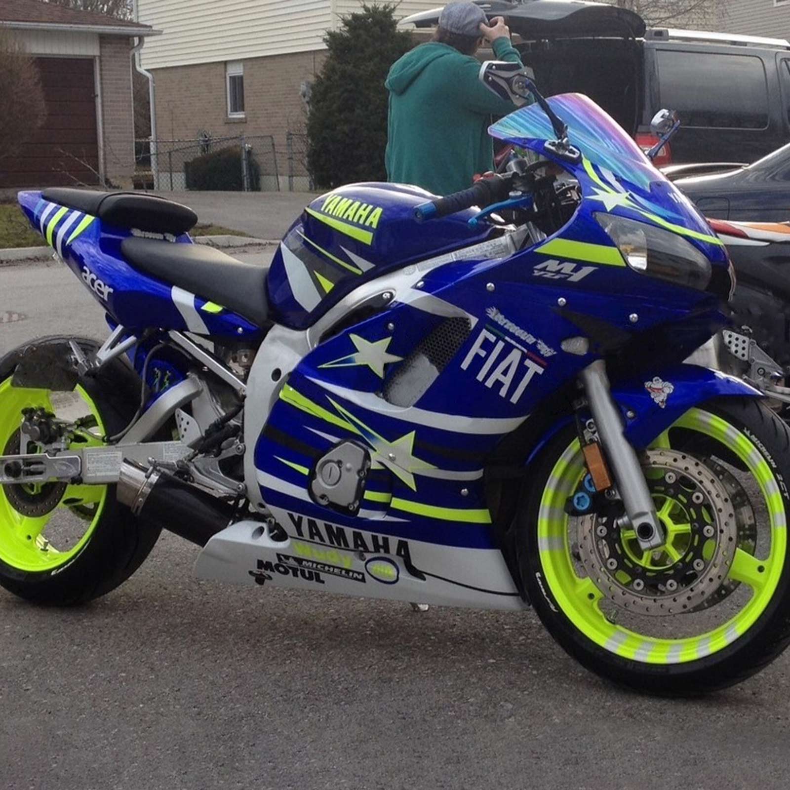 Amotopart Sealing Kit za Yamaha YZF 600 R6 1998-2002 Generic