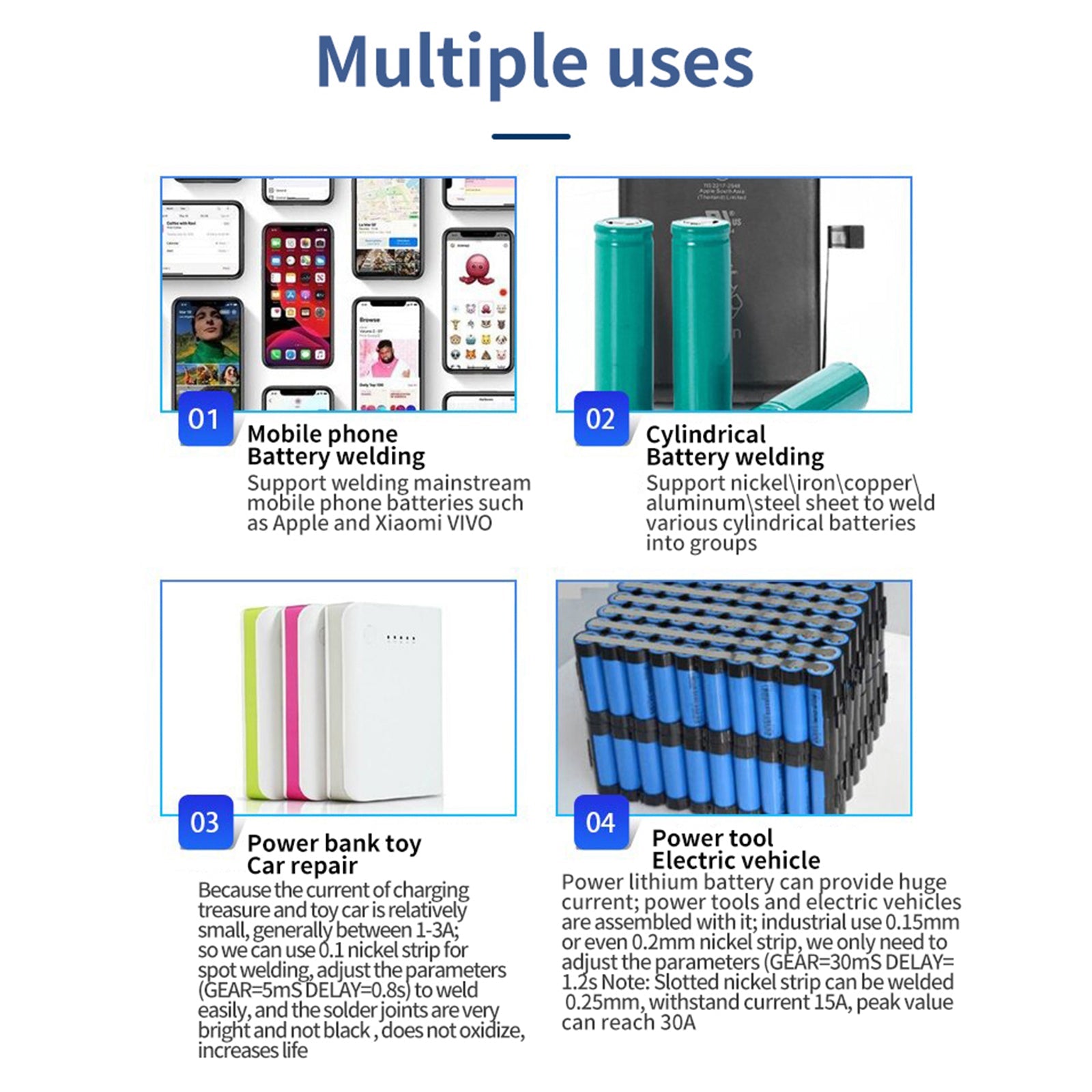 Draagbare Mini Spot Welder Machine Lasvermogen met Pen voor 18650 Batterij DIY