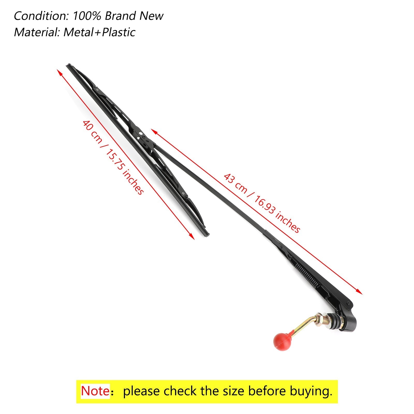 UTV Manuel Essuie-Glace Universel pour Polaris Ranger RZR Kawasaki MULE Teryx Générique