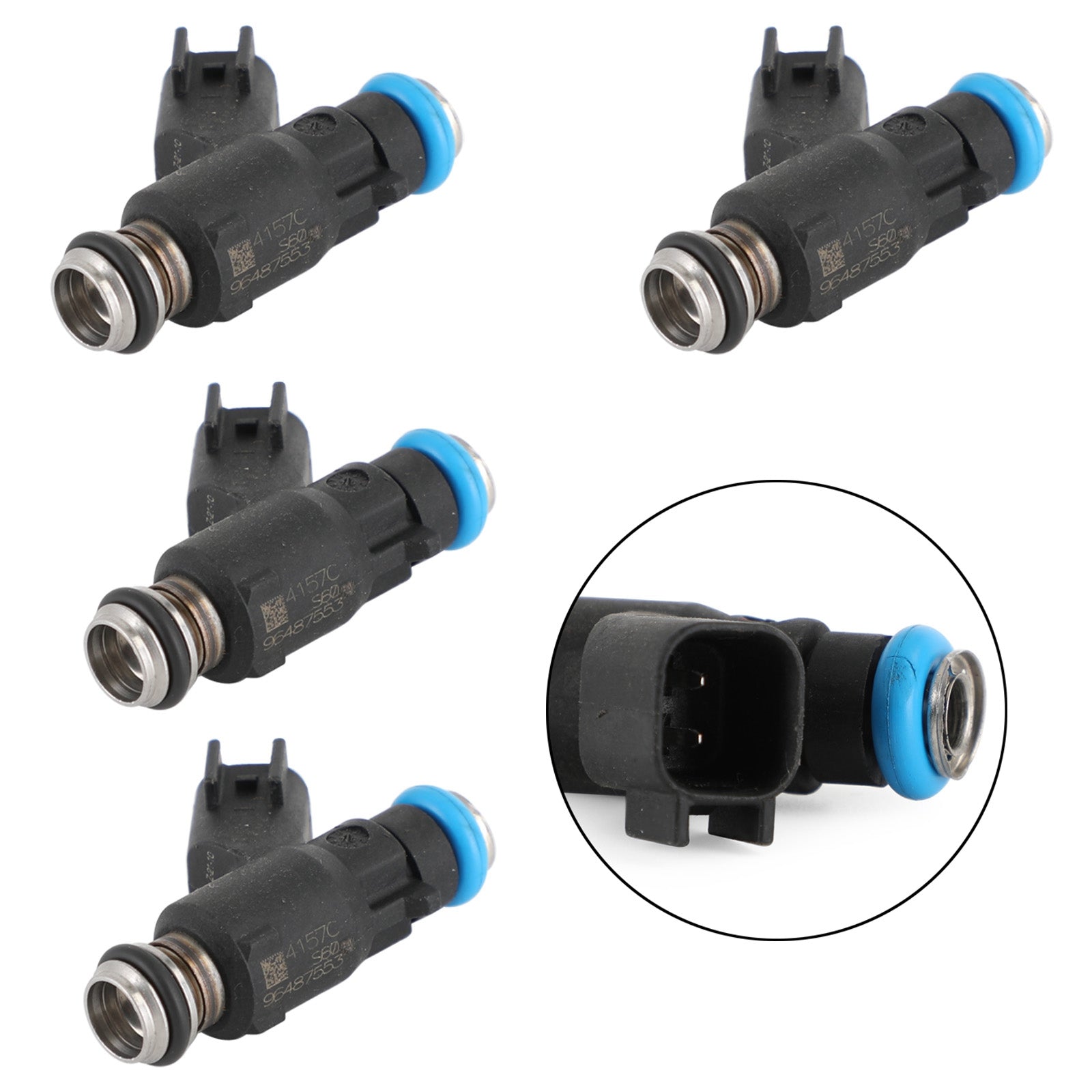 Set di 4 iniettori di carburante 96487553 per Chevrolet Aveo Aveo5 06-08 Pontiac Wave Wave5 generico