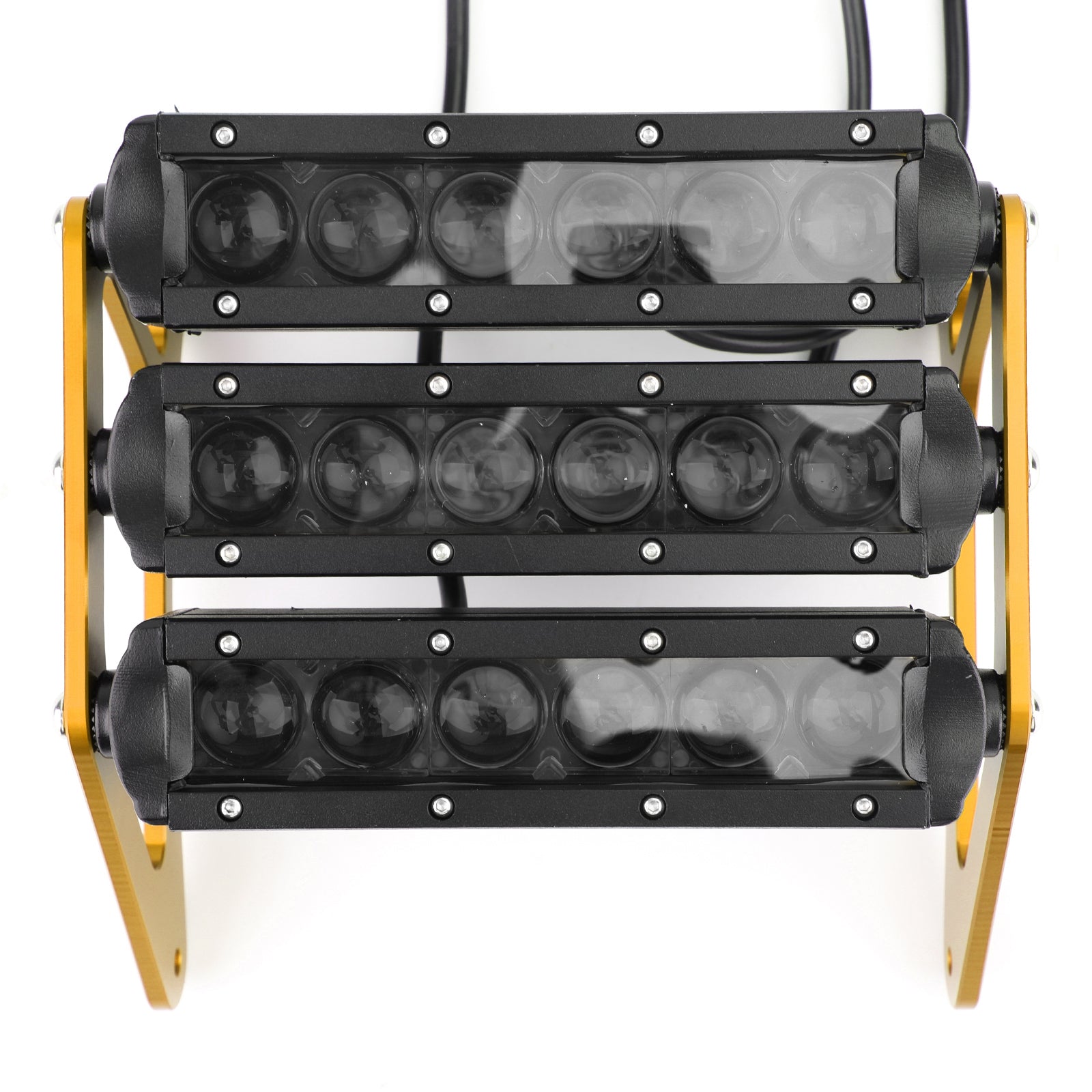 Phare à barre lumineuse blanche à 3 rangées de LED pour Honda MSX 125 SF Grom 13-2019 Gold Generic