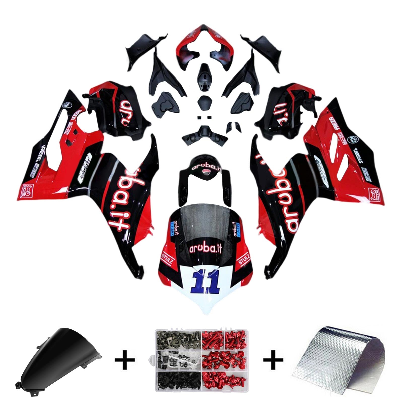 Amotopart Ducati Panigale V4 V4S V4SP 2018-2019 päällirakenteen suojasarja