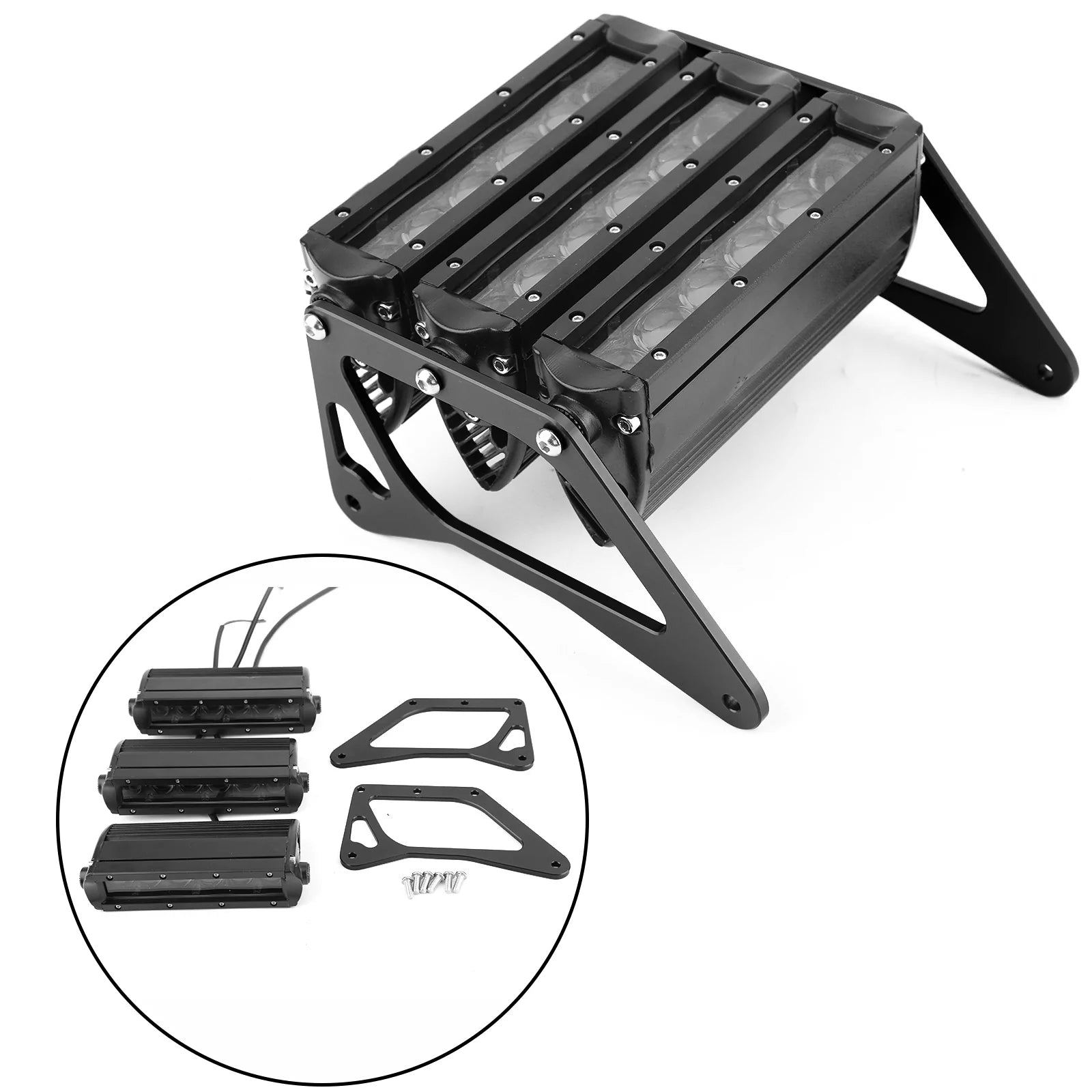 Honda Grom 125 MSX SF 13-19 BK 3Row Reflektor motocyklowy LED Białe światło