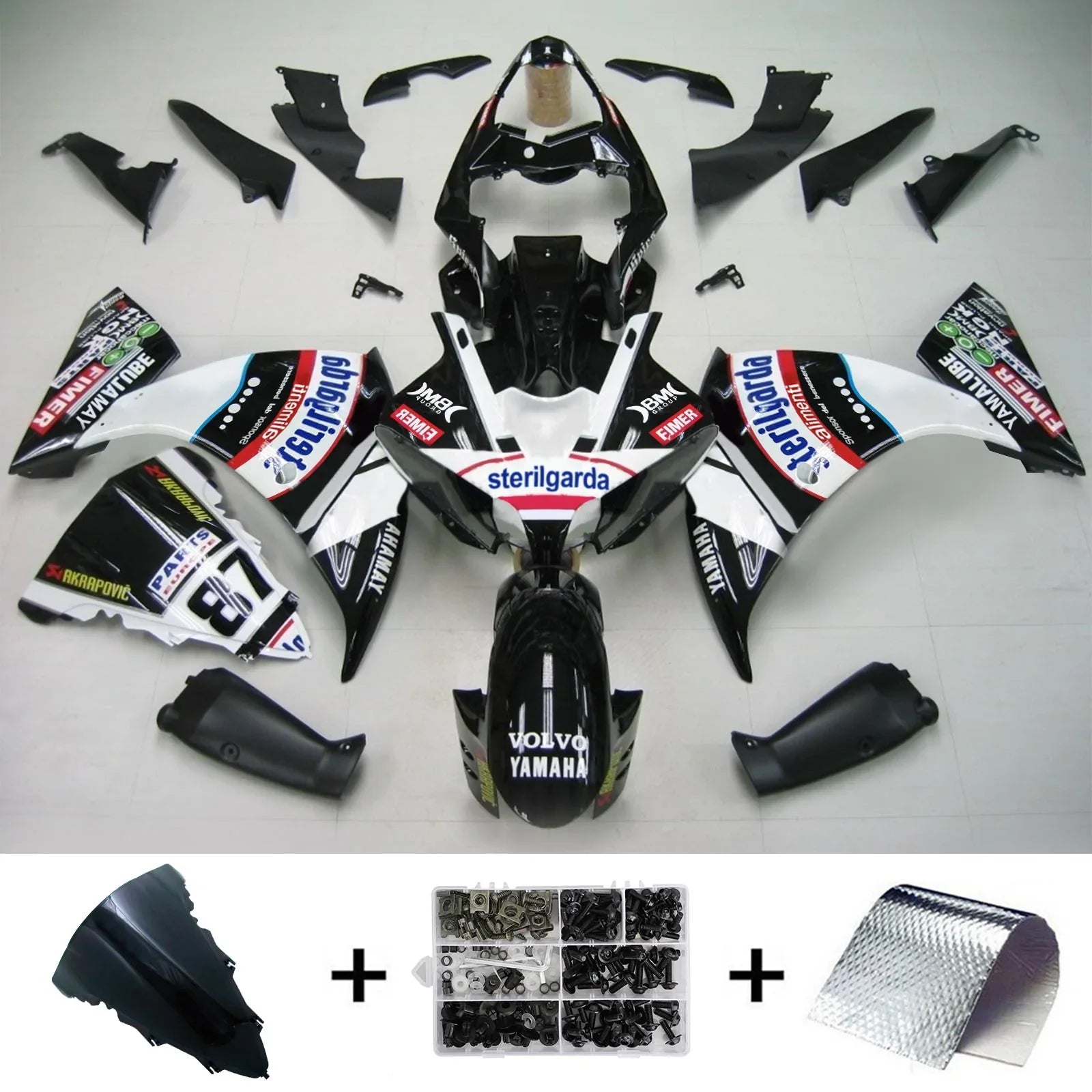 Amotopart kuipset voor Yamaha YZF 1000 R1 2012-2014 generiek