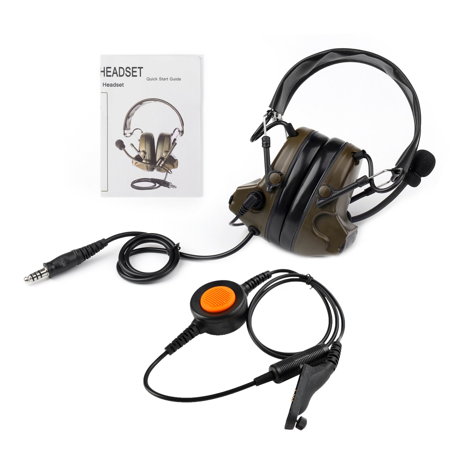 H50 Tactische Headset 6 Pin voor DP3400 DP3401 DP360 DGP4150 APX4000 U94 PTT Z