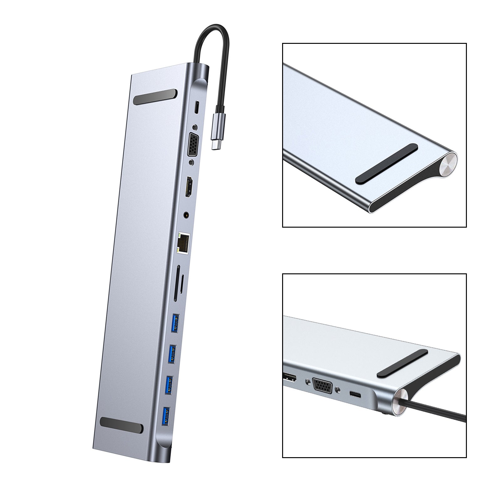 Adaptateur 11 en 1 USB C vers HD PD 100W pour MacBook iPad Pro 11 12.9 iPad