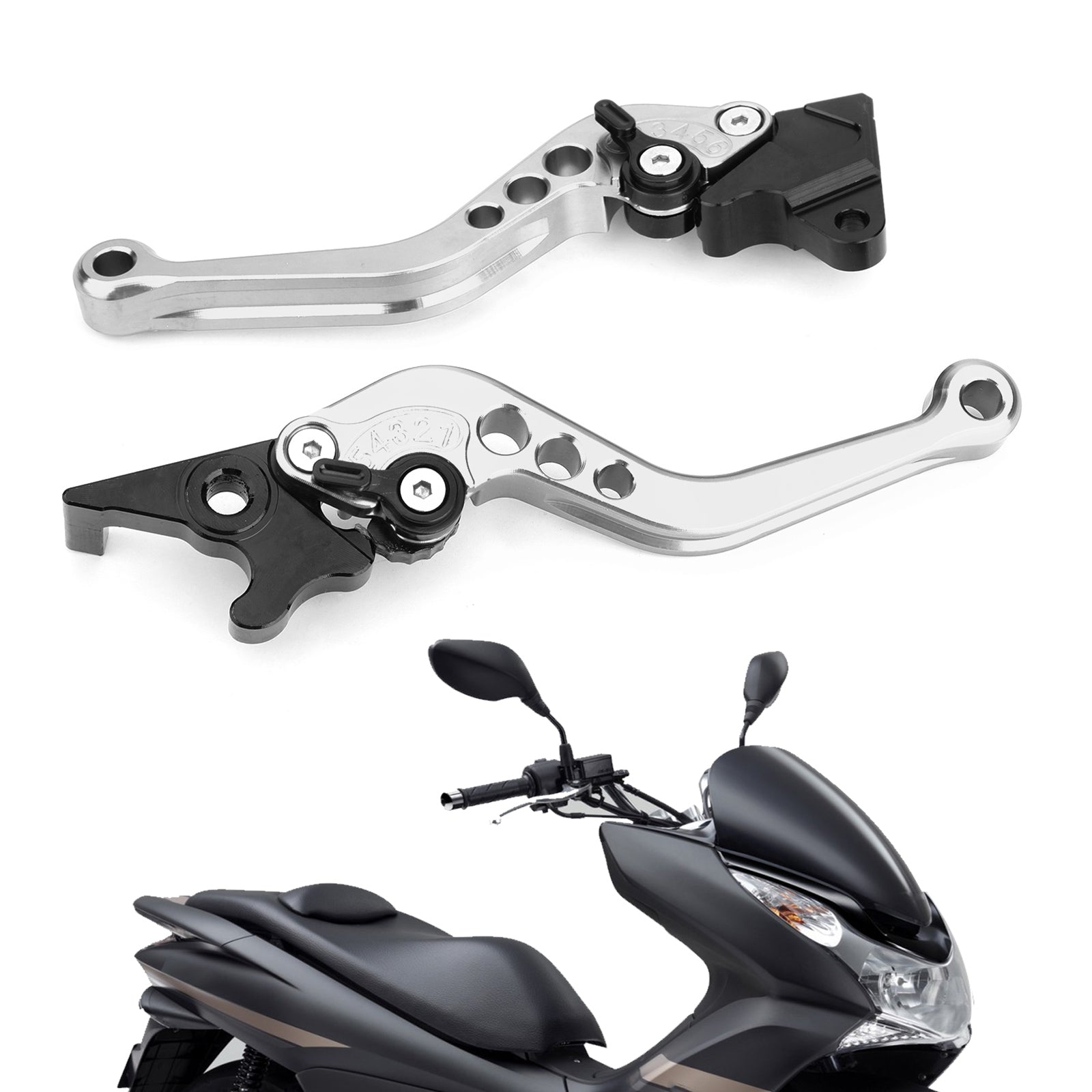 Leve del freno frizione per Honda PCX 125 argento generico