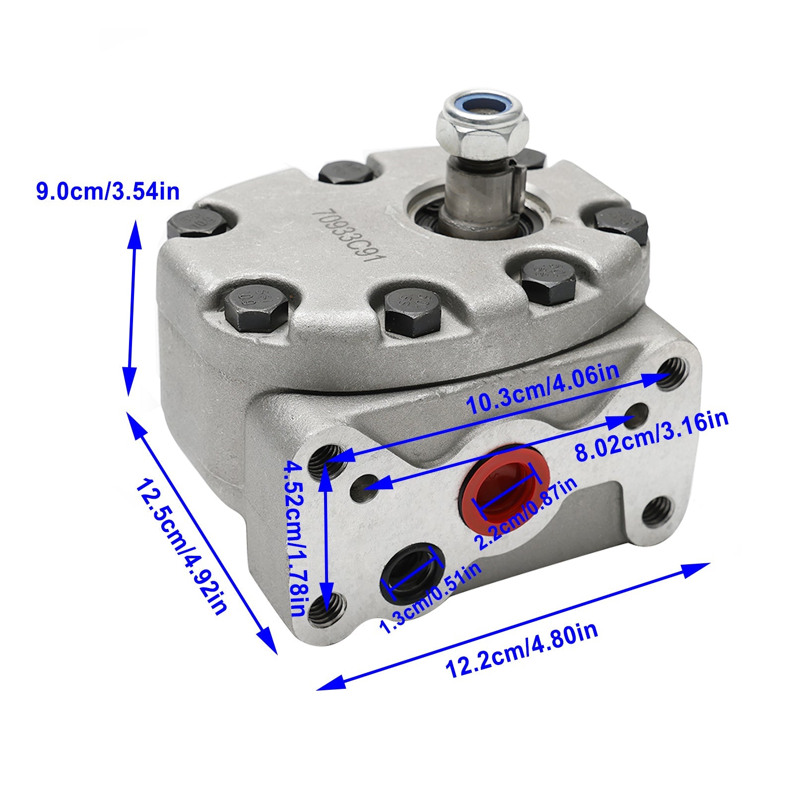 Hydraulipumppu 1949296C1 70933C91 Case Tractorille 756 856 1026 1486 1586 186