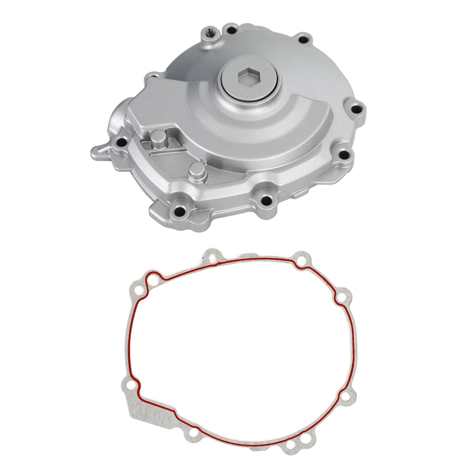 Zilverkleurige linker motorbehuizing crankbehuizing voor YAMAHA YZF R1 15-19 Generiek