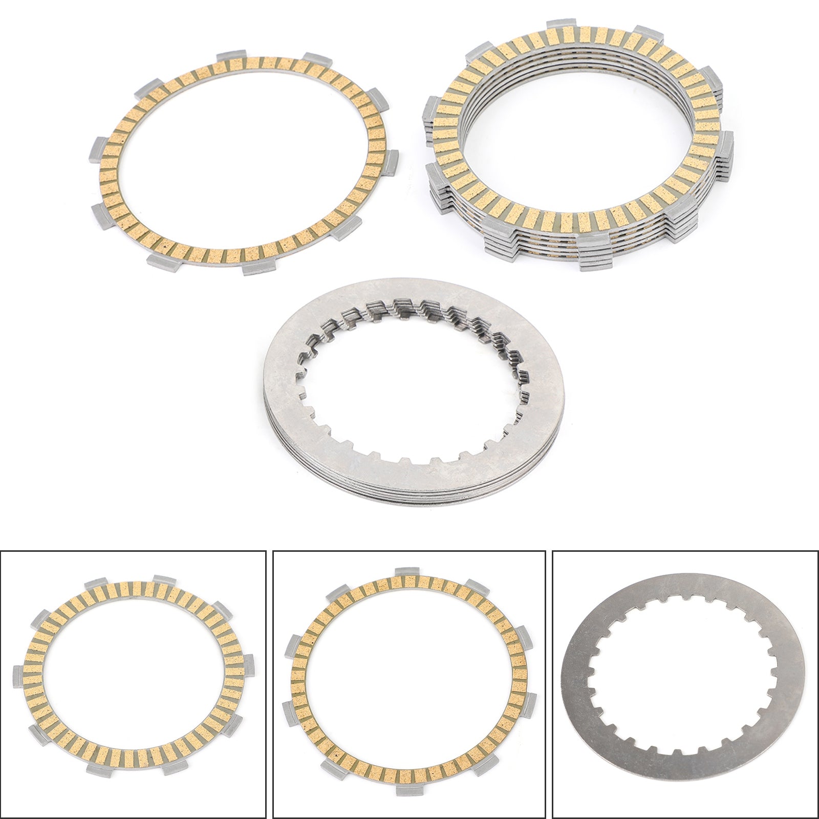 Stalen koppelingsset en wrijvingsplaten voor Honda CRM250 CB400 CL400 XR400 1994-2008 Generiek