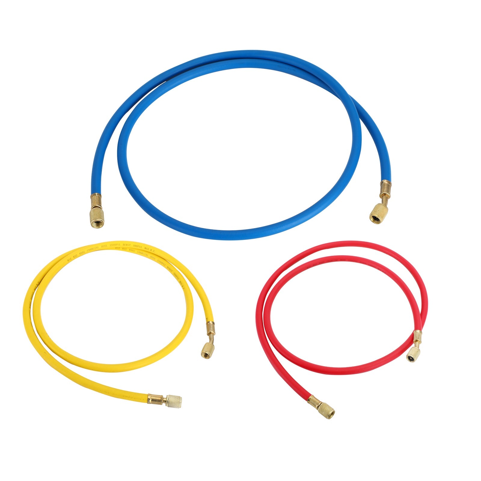 1/4" SAE 60" 5' Cevi za polnjenje klimatske naprave Cev za hladilno sredstvo R134A Klimatska naprava