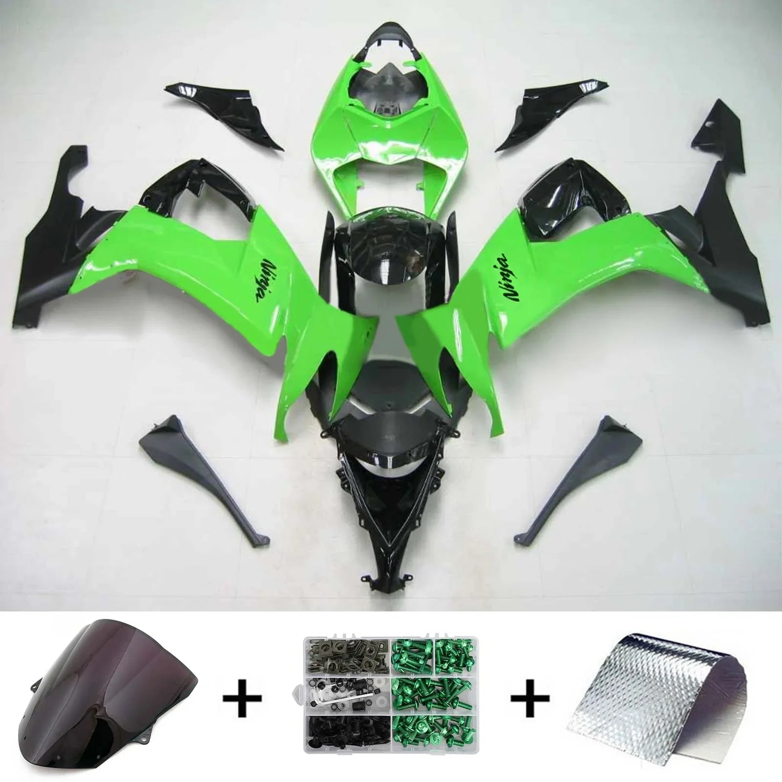 Kit de carénage Amotopart pour Kawasaki ZX10R 2008-2010 Générique