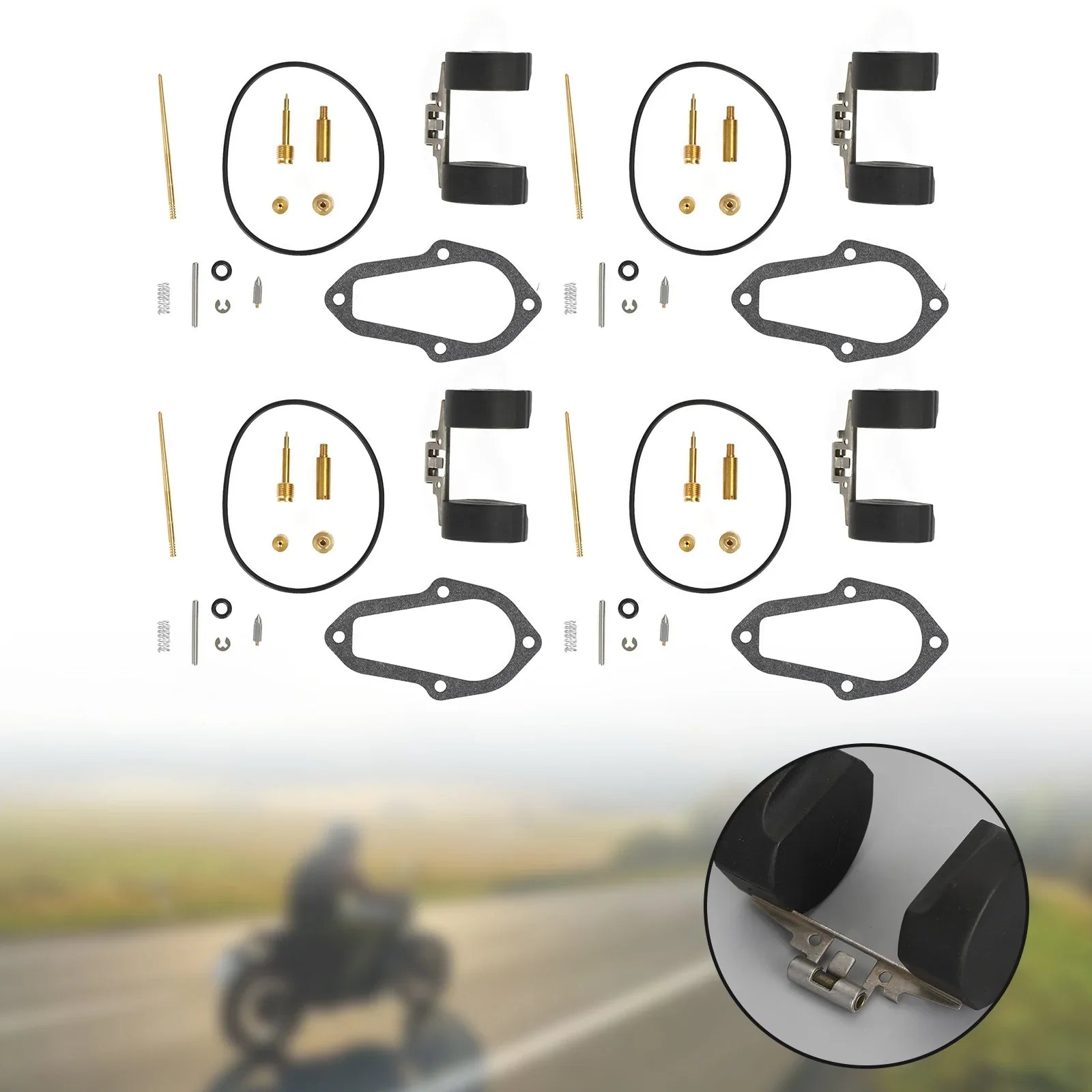 4x komplet za popravilo uplinjača za Honda XL250 MotoSport 250 1972-1975 generično