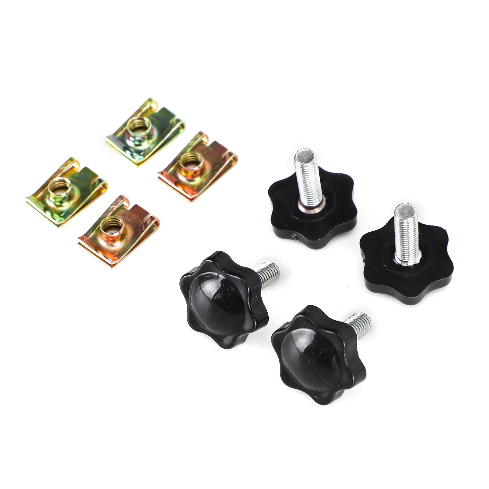 4 sztuki Zestaw śrub i nakrętki blokujące torbę do Glide King Touring 96-19 Ogólne srebrne