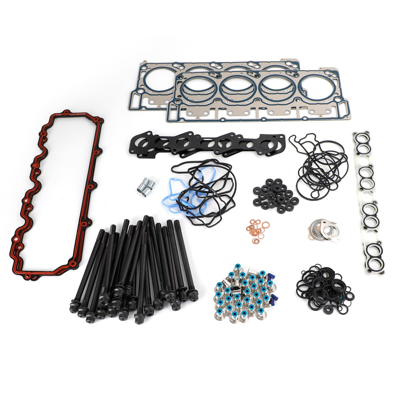 2004-2010 E-350 E-450 Ford 6.0L V8 Diesel 18 mm komplet skodelic skodelice in tesnila glave valja