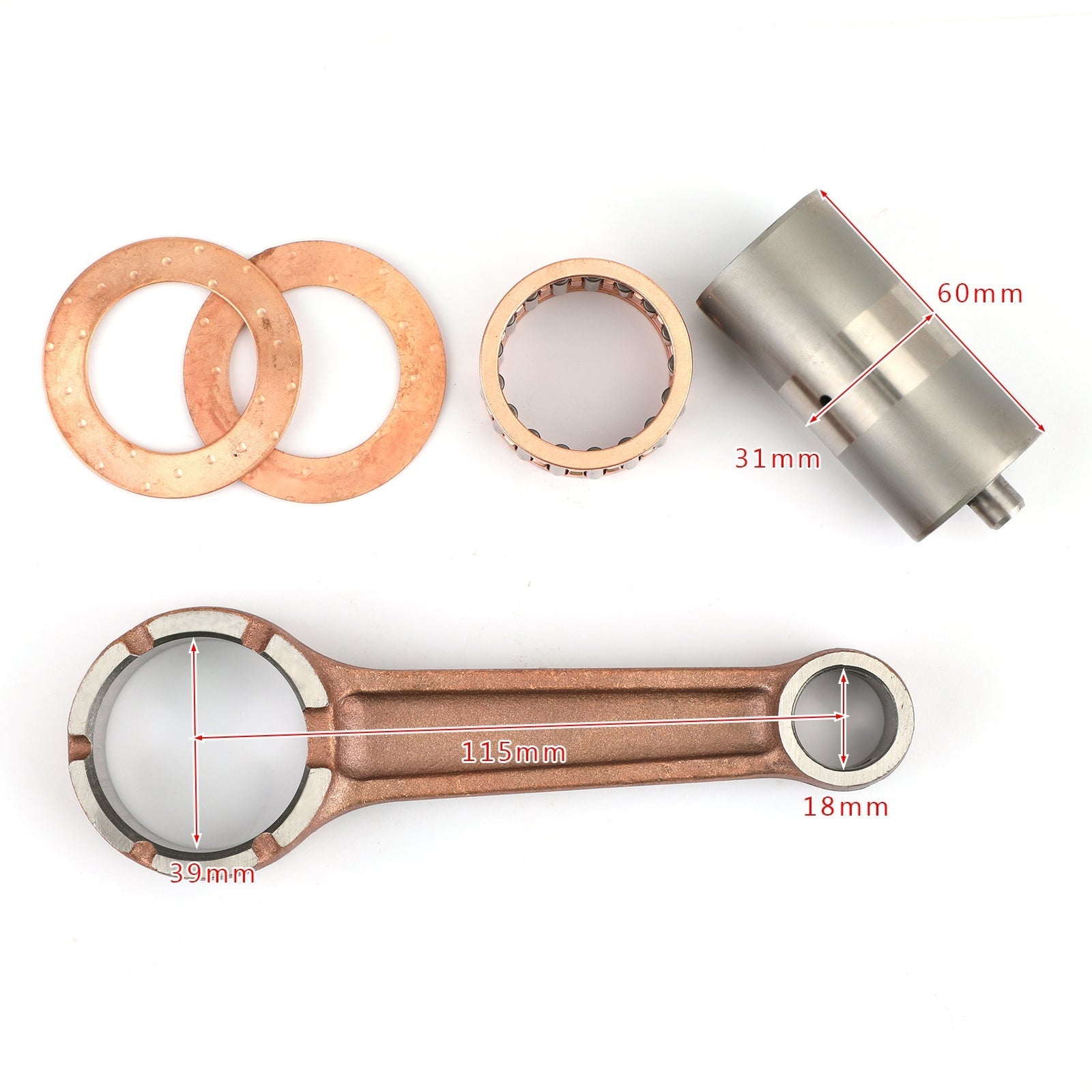 Kit biella manovella motore per Suzuki 12161-38201 GN DR TU GZ SP LT 250 EF Generico