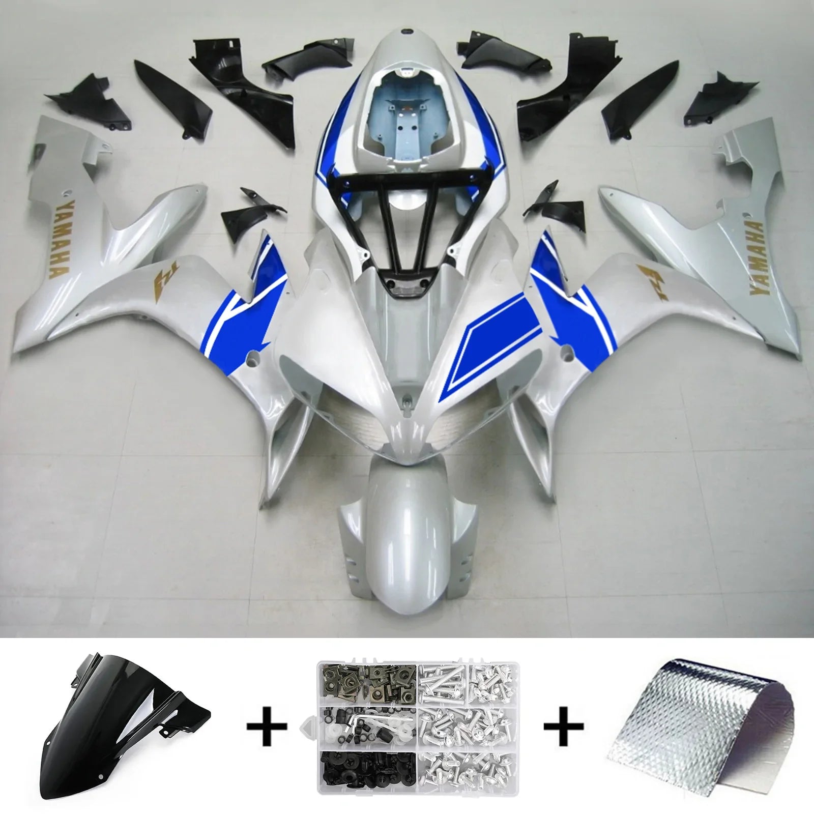 Kit de carénage Amotopart pour Yamaha YZF 1000 R1 2004-2006 générique