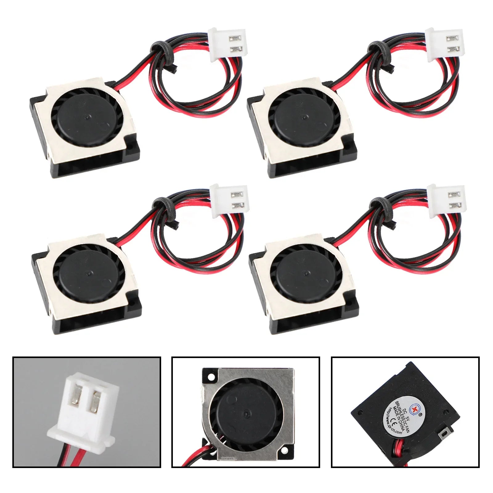 Ventilateur de ventilateur de refroidissement CC sans balais 5V 20065VS 20x20x6mm fil à 2 broches