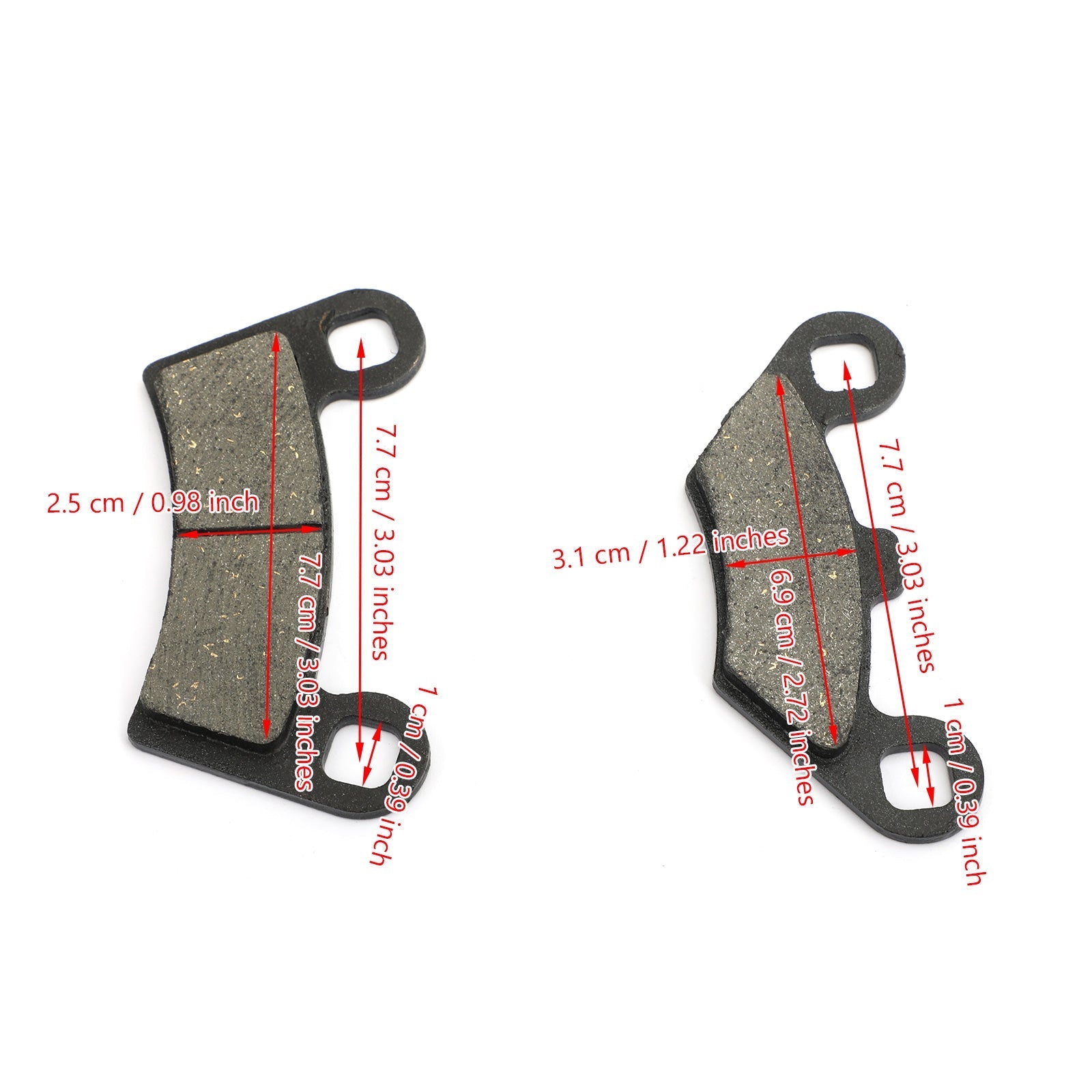 Sprednje in zadnje zavorne ploščice za Polaris Razor RZR 800/RZR 800 S/RZR 800 EPS/RZR 570 Generic