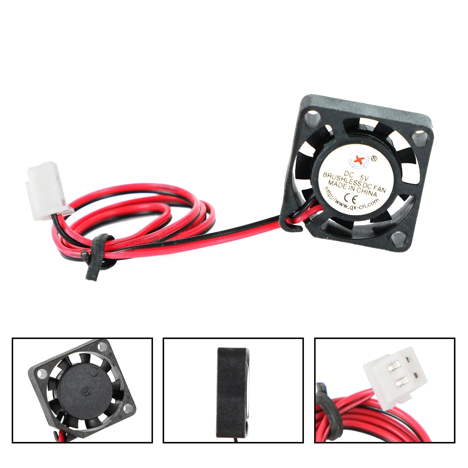 Ventilateur de ventilateur de refroidissement CC sans balais 5V 2006 20x20x6mm fil à 2 broches