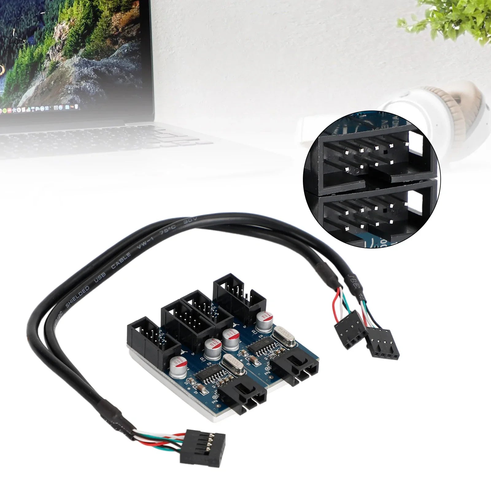 9-pinowe męskie 1 do 4 żeńskie złącze przedłużające płyty głównej złącze przedłużające