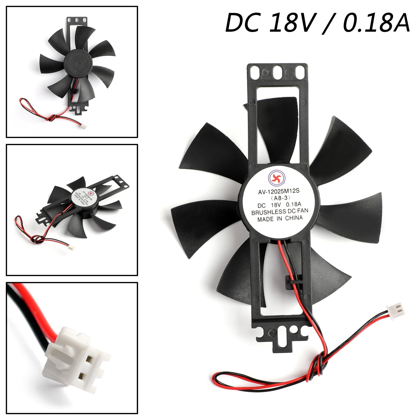 1PCS DC 18V 0.18A Ventilateur De Refroidissement 12025S 120×25mm Pour Cuisinière À Induction Brushless