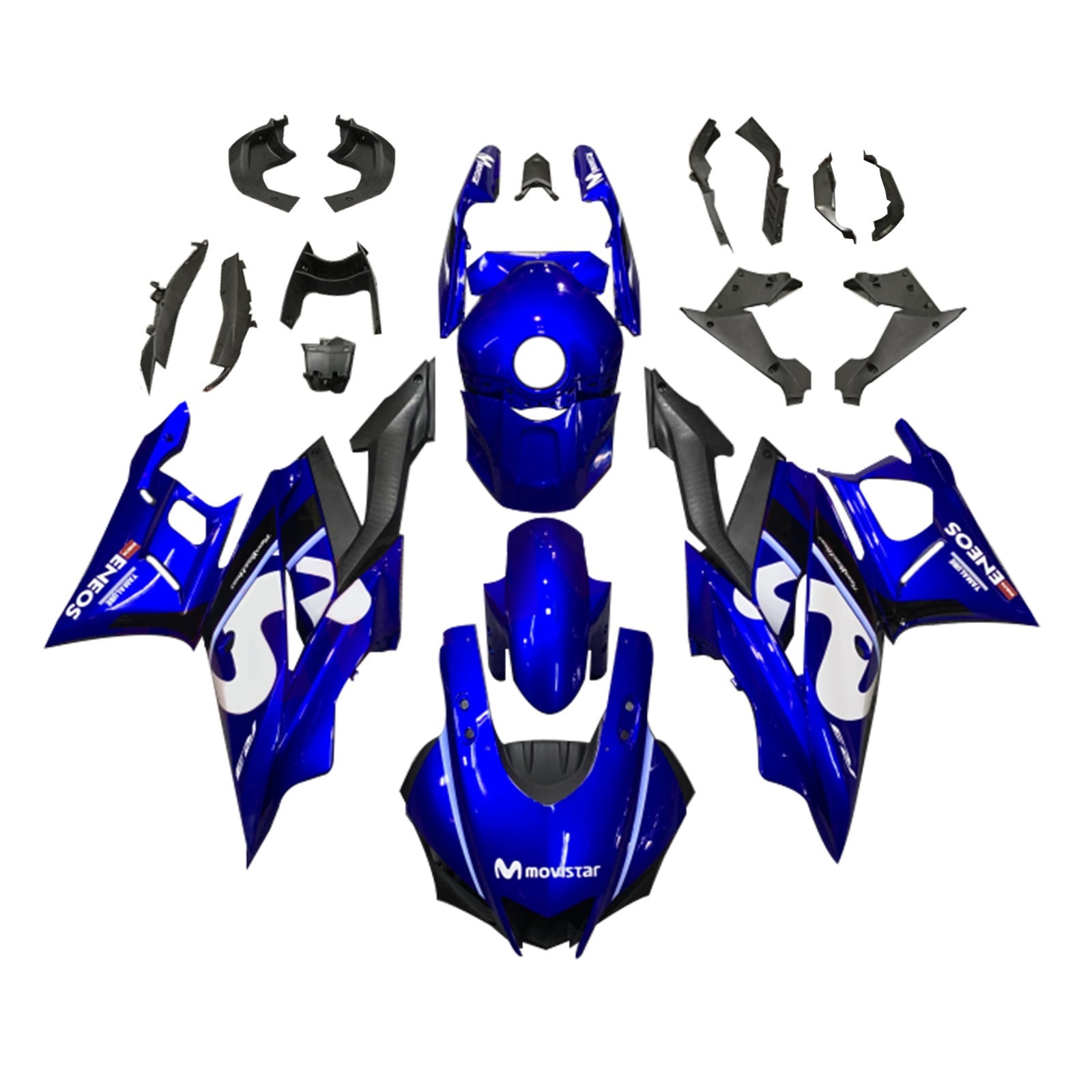 Amotopart Yamaha YZF-R3 R25 2019-2021 Kit Carénage Carrosserie Plastique ABS