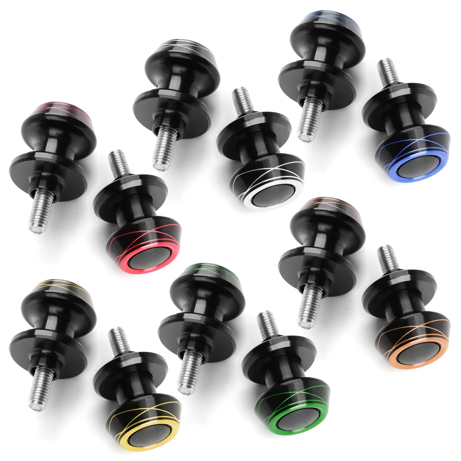 1 paire 8mm Moto CNC bras oscillant bras oscillant bobines curseurs de bobine pour Suzuki Honda