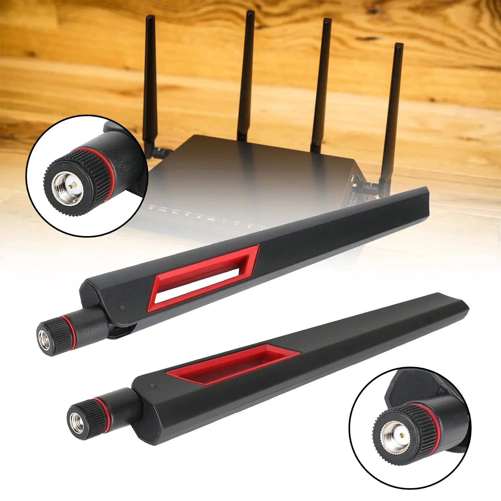 12DBI 2.4G 5G 5.8g Antena de doble cinta con conector SMA/Antena del enrutador Wifi RP-SMA