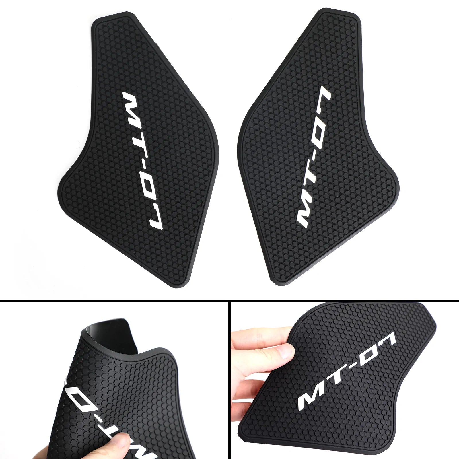 Side Grip Tankpad Zwart Voor Yamaha MT-07 MT07 2021 - 2022 Kit 2 stuks Generiek