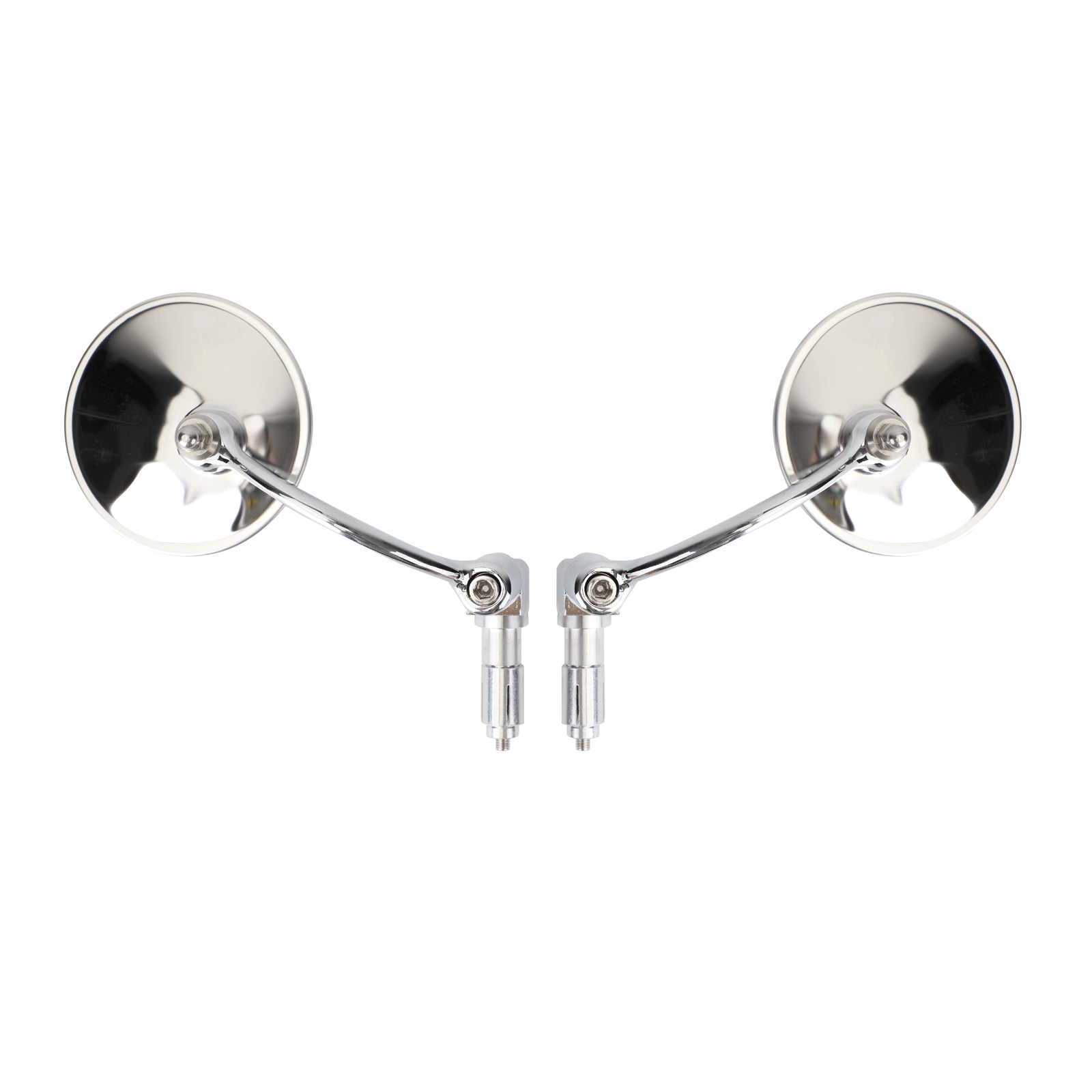 Rétroviseurs d'extrémité de guidon chromés pour moto Cafe Racer Old School Clubman 22mm générique