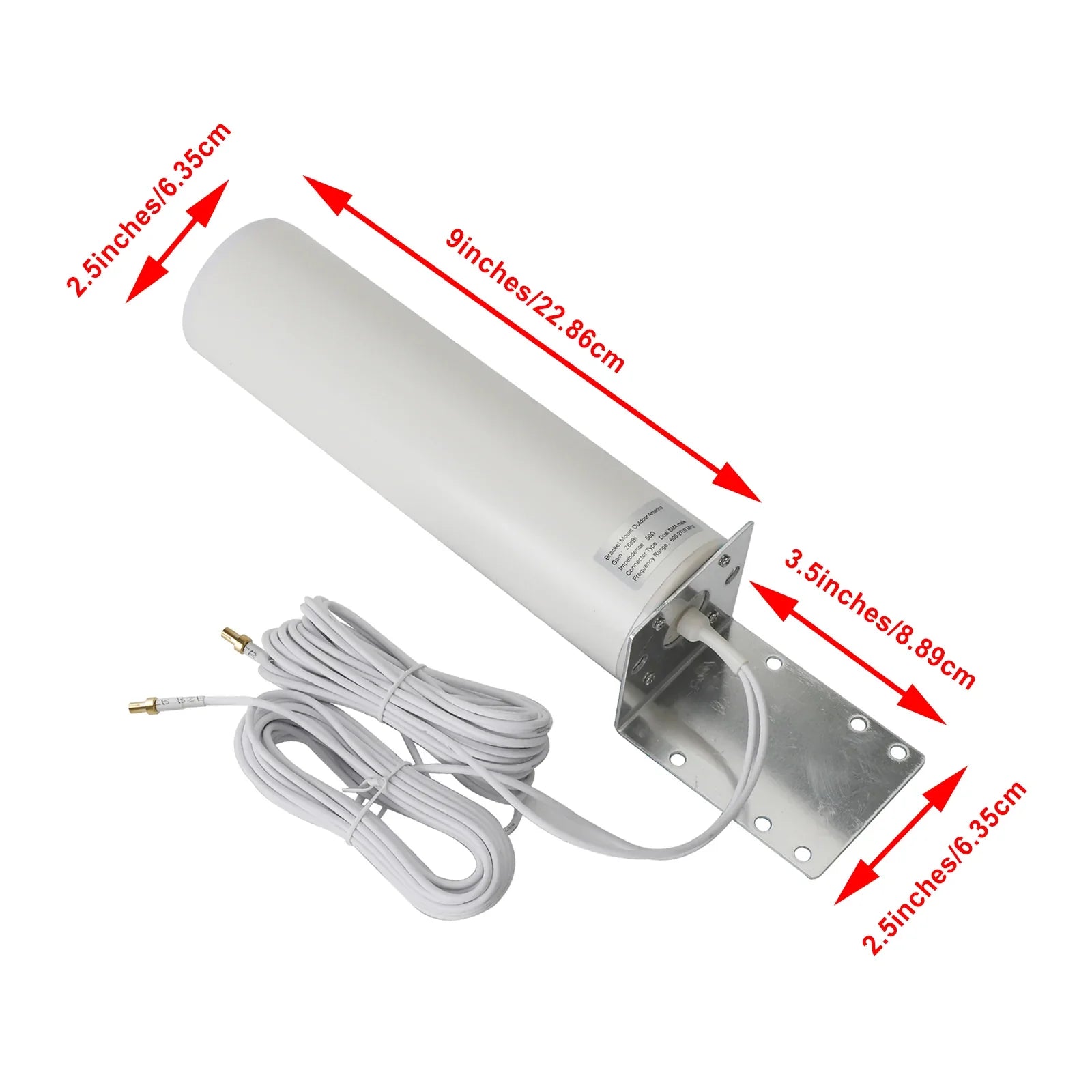 3G 4G 4G externe antenne met hoge versterking voor SMA/TS-9 cellulaire MOFI 4500-connector