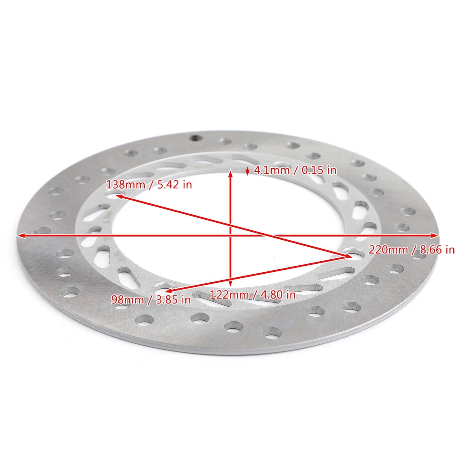 Disco rotore freno posteriore per Honda NX250 AX-1 1988-1994 1993 1992 1991 1990 89 88 Generico