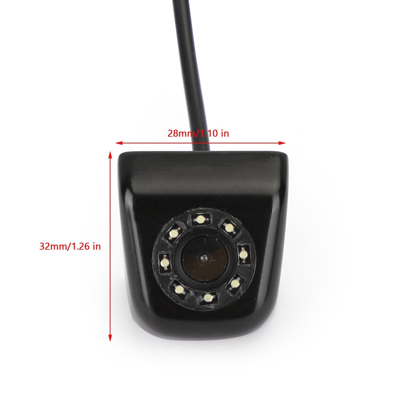 Telecamera per retromarcia di backup per auto HD 8LED da 170 pollici, impermeabile