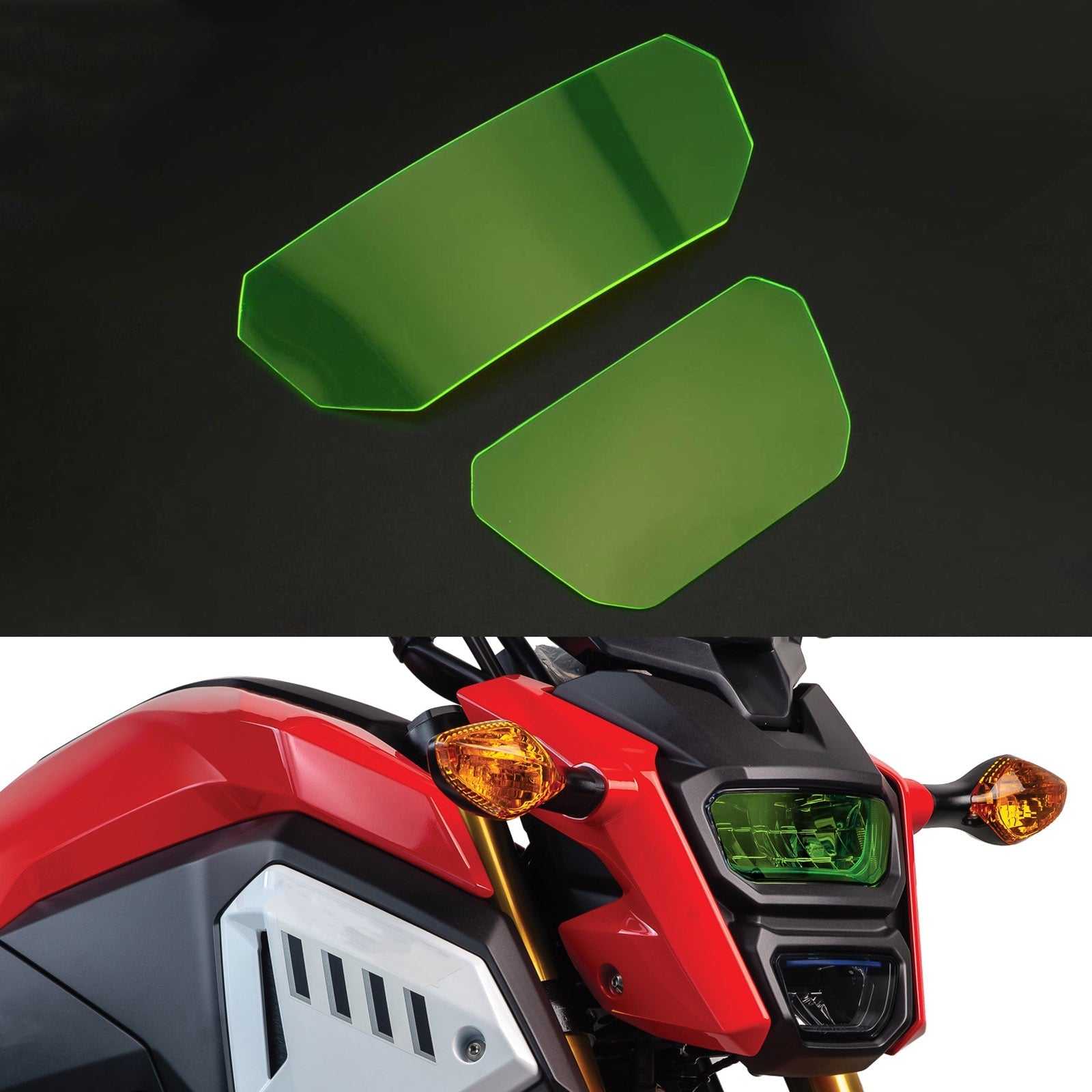 Ochrona przednich obiektywu latarni morskiej dla Honda MSX 125 SF 16-20 Generyczne dym